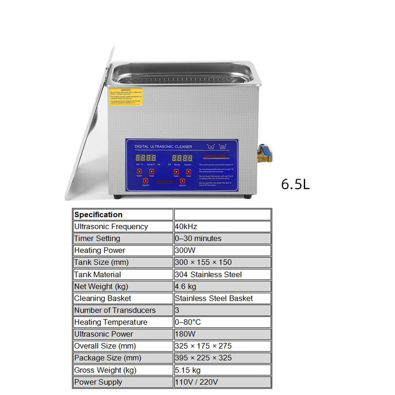 Digital Ultrasonic Cleaner – Multiple Tank Sizes (1.3L-30L) | 40 kHz Deep Cleaning