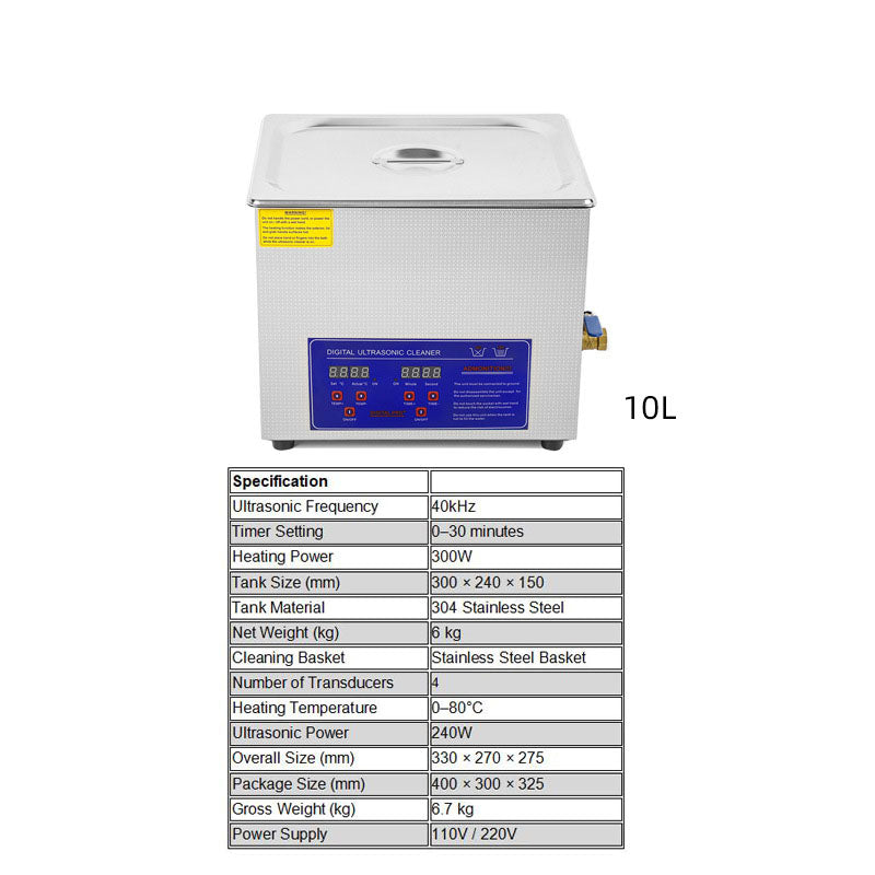 Digital Ultrasonic Cleaner – Multiple Tank Sizes (1.3L-30L) | 40 kHz Deep Cleaning