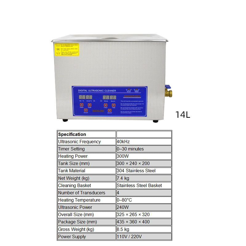 Digital Ultrasonic Cleaner – Multiple Tank Sizes (1.3L-30L) | 40 kHz Deep Cleaning