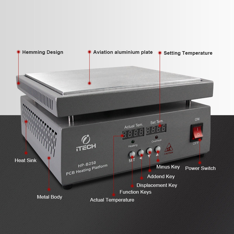 iTECH Digital Hot Plate Constant Temperature Soldering Station