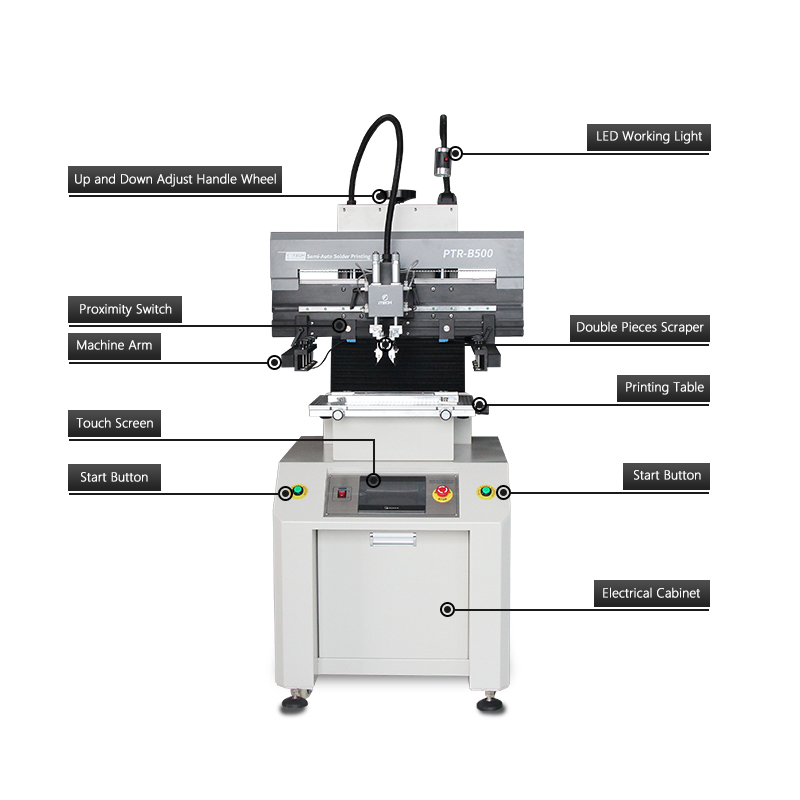 iTECH PTR-B500 High Precision SMT Solder Paste Printing Machine