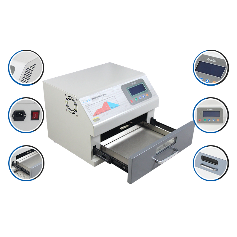 iTECH RF-A350 High Precision Benchtop Reflow Oven for SMT Line