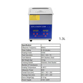 Digital Ultrasonic Cleaner – Multiple Tank Sizes (1.3L-30L) | 40 kHz Deep Cleaning