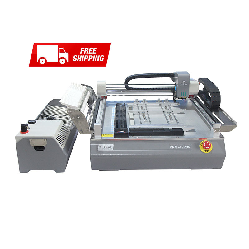 iTECH PPM-A320V 2 Heads Pick and Place Machine with 27pcs feeder