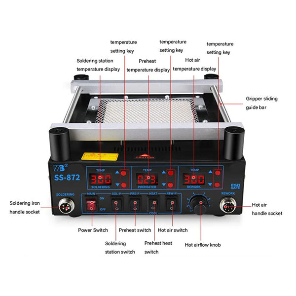 Reworking Files SS-872 3 in 1 Digital Reworking Station