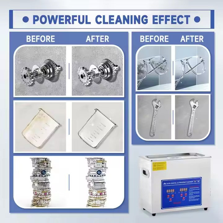 Digital Ultrasonic Cleaner – Multiple Tank Sizes (1.3L-30L) | 40 kHz Deep Cleaning