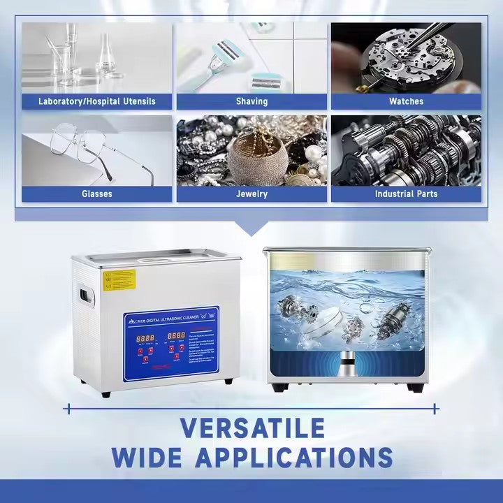 Digital Ultrasonic Cleaner – Multiple Tank Sizes (1.3L-30L) | 40 kHz Deep Cleaning