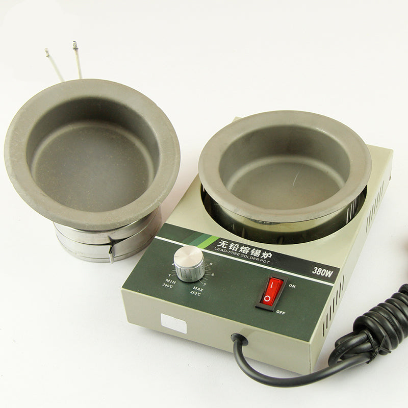 iTECH Solder Melting Pot Mini Soldering Pot Solder Tinning Pot